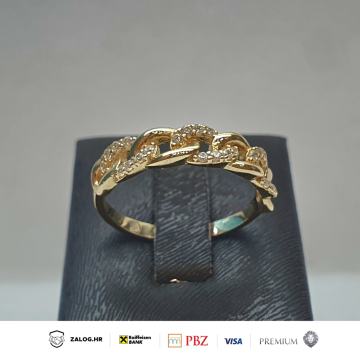 ZLATNI PRSTEN 14K 2,49G ***DO 24 RATE*** R1!