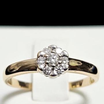 ZLATNI PRSTEN 14K 2,58G S DIJAMANTIMA 0,105CT/ R1, RATE !!