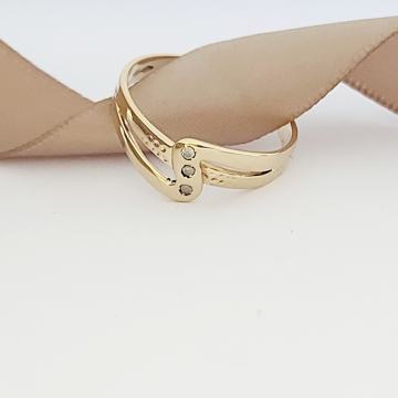 ZLATNI PRSTEN 14K 585 2,56G ***DO 24 RATE*** R1!