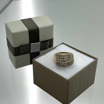 ZLATNI PRSTEN 14K S BRILJANTIMA