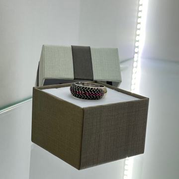 ZLATNI PRSTEN 14K DIJAMANTI RUBINI