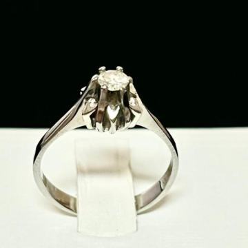 ZLATNI PRSTEN 18K 3.21G S DIJAMANTOM 0,18ct / R1, RATE!