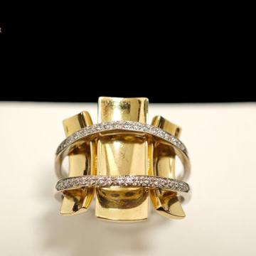 ZLATNI PRSTEN 9,95G 18K / R1, RATE !!