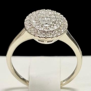 ZLATNI PRSTEN 9K 2,19G S DIJAMANTIMA 0,25CT/ R1, RATE !!