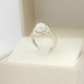 ZLATNI PRSTEN SA BISEROM 14K 5,24G ***DO 24 RATE*** R1!