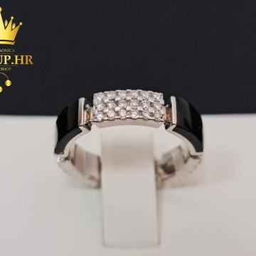ZLATNI PRSTEN S BRILJANTIMA 6,77G 18K / R1, RATE !!