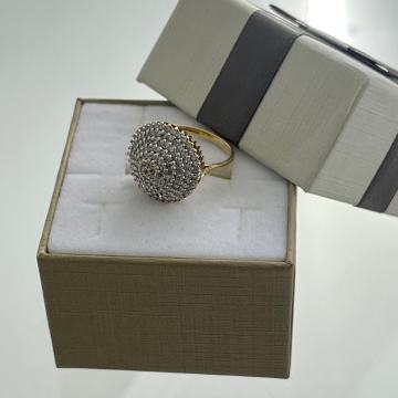 ZLATNI PRSTEN SA BRILJANTIMA