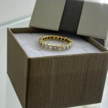 ZLATNI PRSTEN SA BRILJANTIMA