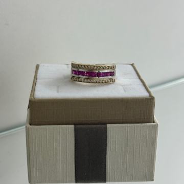 ZLATNI PRSTEN SA BRILJANTIMA