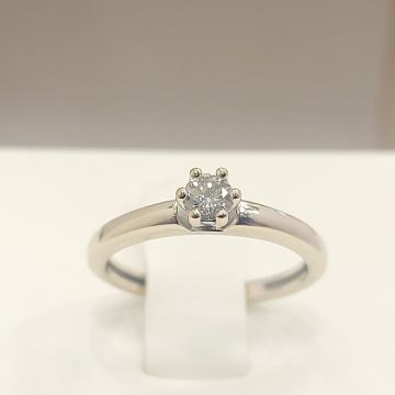 ZLATNI PRSTEN SA DIJAMANTOM 14K 2,33G 0,19CT ***DO 24 RATE*** R1!