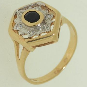 ZLATNI PRSTEN S CIRKONIMA 14K (585) 4,12 grama NOVO • GOLD SHOP •