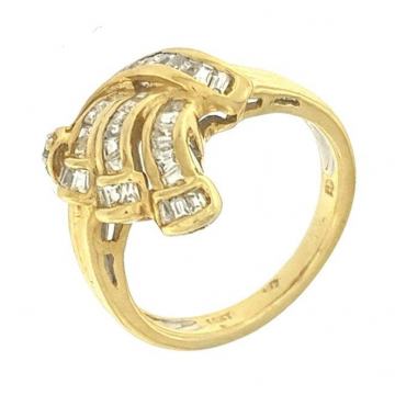 ZLATNI PRSTEN S CIRKONIMA 14K (585) 5,19 grama NOVO • GOLD SHOP •