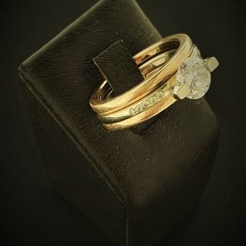 ZLATNI PRSTEN SA CIRKONOM 14K 11,46G **DO 24 RATE** R1!