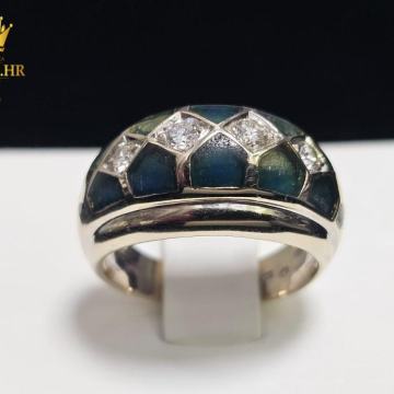 ZLATNI PRSTEN S DIJAMANTIMA 0.026ct 18K / R1, RATE !