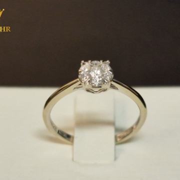 ZLATNI PRSTEN S DIJAMANTIMA 0,27ct / R1, RATE !