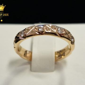 ZLATNI PRSTEN S DIJAMANTIMA 0,30ct / R1, RATE !