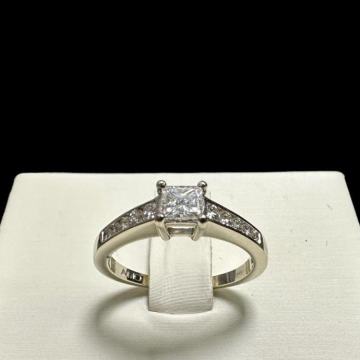 ZLATNI PRSTEN S DIJAMANTIMA  - 0,34ct - 2.83G .585 / R1, RATE !!