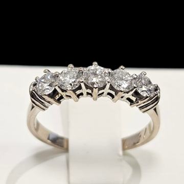 ZLATNI PRSTEN S DIJAMANTIMA 0.70ct 18K / R1, RATE !