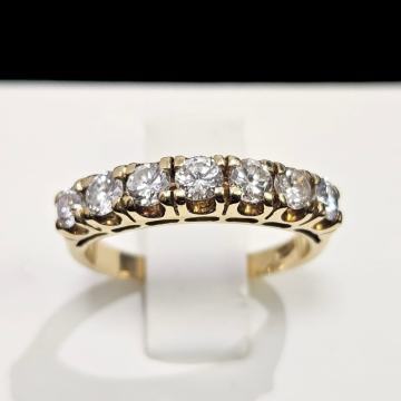 ZLATNI PRSTEN S DIJAMANTIMA 0.70ct 18K / R1, RATE !