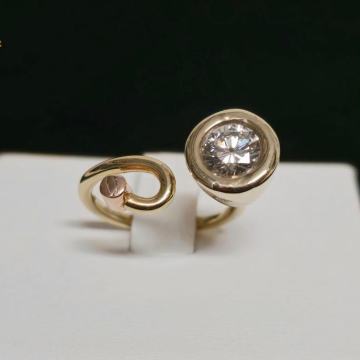 ZLATNI PRSTEN S DIJAMANTIMA 1,06ct / R1, RATE !