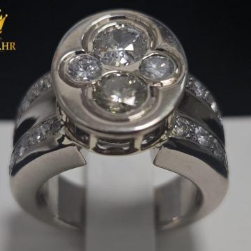 ZLATNI PRSTEN S DIJAMANTIMA 1.2ct 18K / R1, RATE !