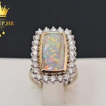 ZLATNI PRSTEN S DIJAMANTIMA 1,56ct (18k) / R1, RATE !