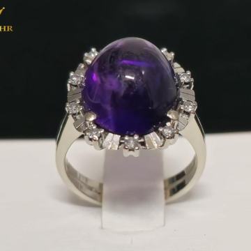 ZLATNI PRSTEN S DIJAMANTIMA (14k) 0,15ct / R1, RATE !