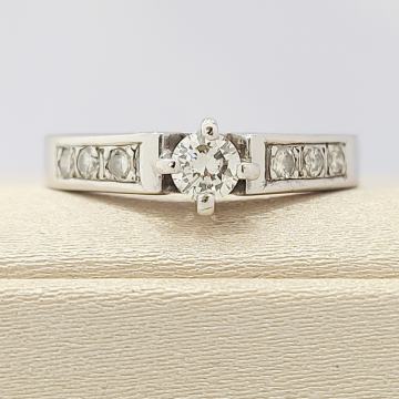 ZLATNI PRSTEN SA DIJAMANTIMA 14K .585 5,06G ***DO 24 RATE*** R1!