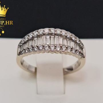 ZLATNI PRSTEN S DIJAMANTIMA 18k 1,06ct / R1, RATE !