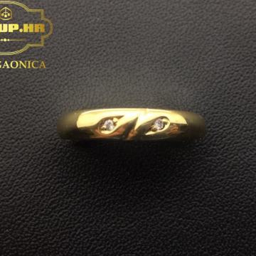ZLATNI PRSTEN S DIJAMANTIMA 2,70G 14K / R1, RATE !!