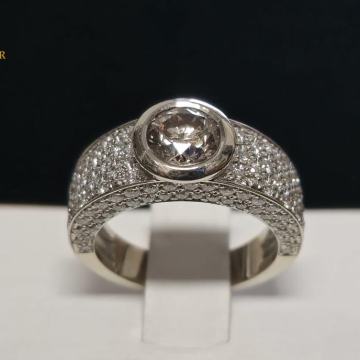 ZLATNI PRSTEN S DIJAMANTIMA (Cognac 1,30ct) 3,50ct / R1, RATE !