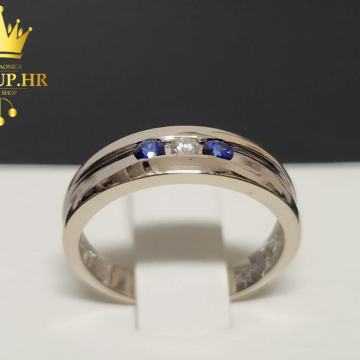 ZLATNI PRSTEN S DIJAMANTOM 0,05ct / R1, RATE !