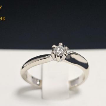 ZLATNI PRSTEN S DIJAMANTOM 0.11ct 18K / R1, RATE !