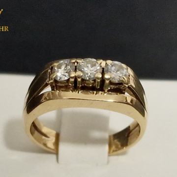 ZLATNI PRSTEN S DIJAMANTIMA 0,54ct / R1, RATE !