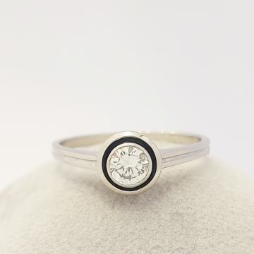 ZLATNI PRSTEN SA VVS DIJAMANTOM 14K 2,87G 0.5ct  ***DO 24 RATE*** R1!