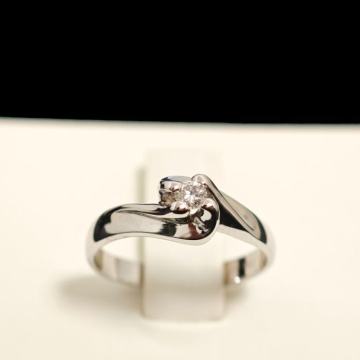 ZLATNI PRSTEN S DIJAMANTOM 2,92G 14K / R1, RATE !!