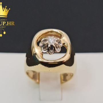 ZLATNI PRSTEN SA DIJAMANTOM 7,65G (14K) R1, RATE