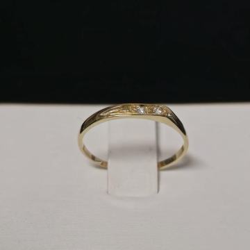 ZLATNI PRSTEN S DIJMANTIMA 0,02ct / R1, RATE !