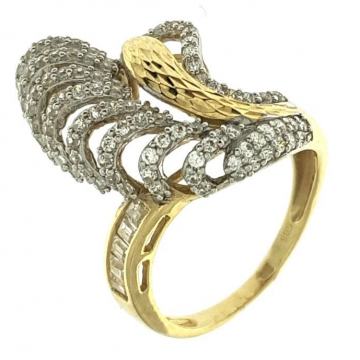 ZLATNI PRSTEN HARFA UNIKAT 14K (585) 4,56 grama NOVO • GOLD SHOP •
