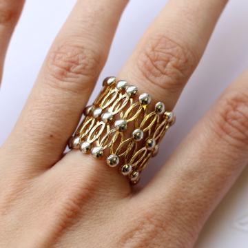 ZLATNI PRSTEN/NARUKVICA U JEDNOM 14K (585) 12,69g NOVO • GOLD SHOP •