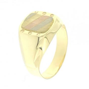 ZLATNI PRSTEN PEČATNJAK 14K (585) 6,10 grama NOVO • GOLD SHOP •