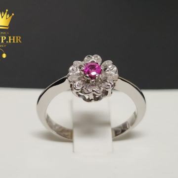 ZLATNI PRSTEN SA RUBINOM 3,84G 18K / R1, RATE!!