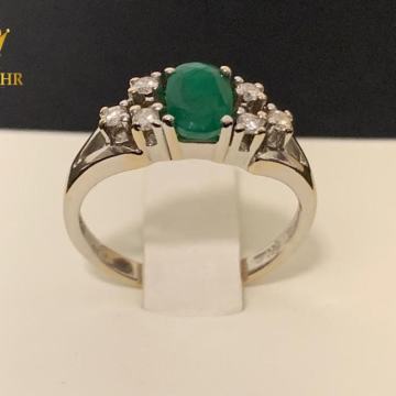 ZLATNI PRSTEN S DIJAMANTIMA 0,18ct / R1, RATE !