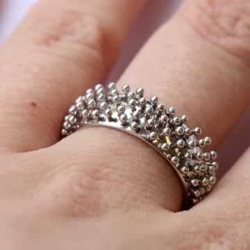 ZLATNI PRSTEN UNIKAT RUČNI RAD 14K (585) 8,48 grama NOVO • GOLD SHOP •