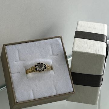 ZLATNI PRTSEN 14K STARI BRUS