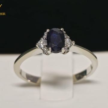 ZLATNI PRSTEN S DIJAMANTIMA (18k) 0,10ct / R1, RATE !