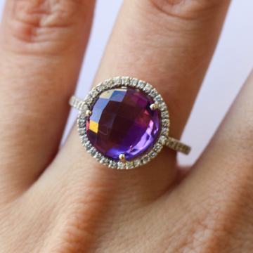 ZLATNI UNIKATNI PRSTEN DIJAMANTI 18K (750) 5,95g NOVO • GOLD SHOP •