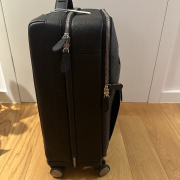 Lancel crni kožni carry-on kofer