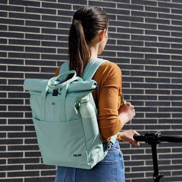 Ruksak MILAN 1918 Rollup 10lit  , Boje: Mint,Breskva,Plava