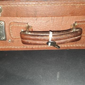 Smeđa.vintage putna torba